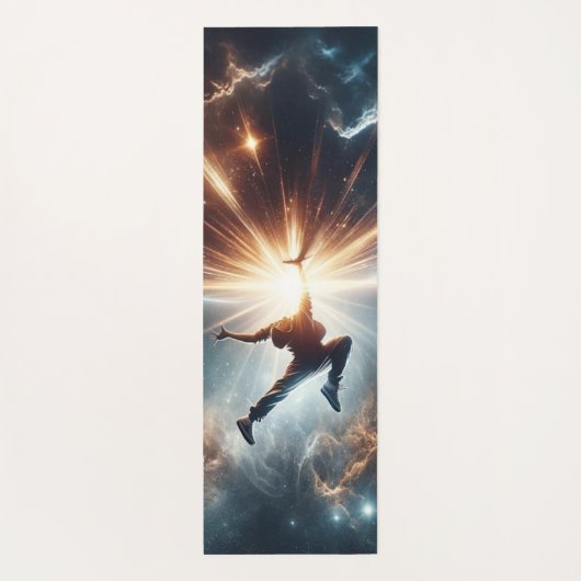 Breakdancer in action, Ai, Action in der Galaxie Yogamatte (Rückseite)