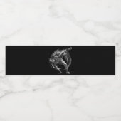 Breakdancer in Aktion im Stil eines Spritzers mit  Wasserflaschenetikett (Einzelnes Label)