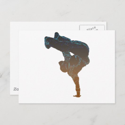 Breakdancer Postkarte (Vorne/Hinten)