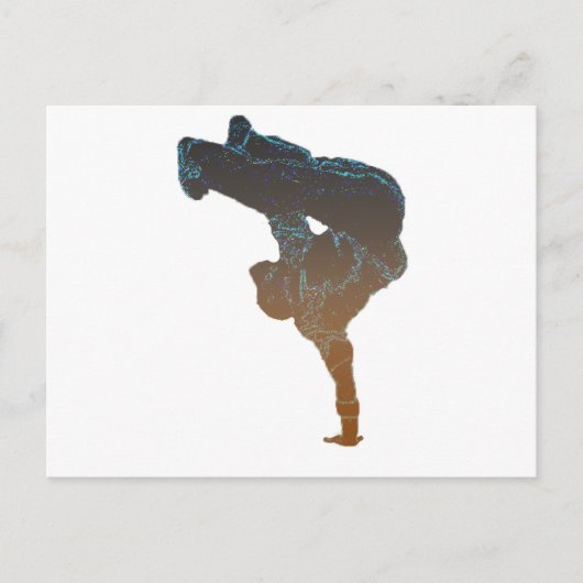 Breakdancer Postkarte (Vorderseite)