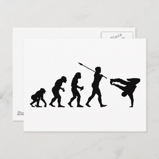 Breakdancer Postkarte (Vorne/Hinten)