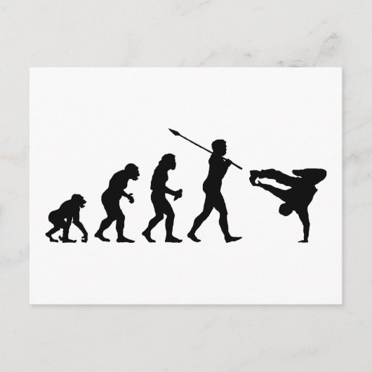 Breakdancer Postkarte (Vorderseite)