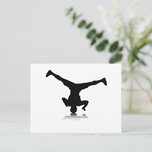 Breakdancer (Spin) Postkarte (Stehend Vorderseite)