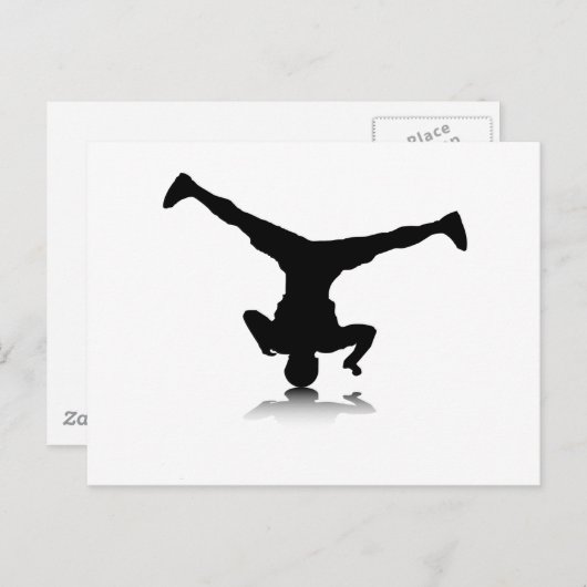 Breakdancer (Spin) Postkarte (Vorne/Hinten)