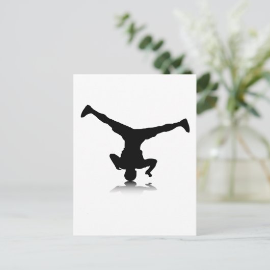 Breakdancer (Spin) Postkarte (Stehend Vorderseite)