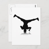 Breakdancer (Spin) Postkarte (Vorne/Hinten)