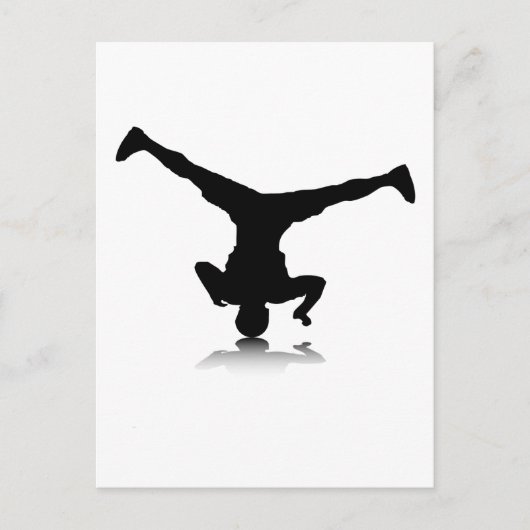 Breakdancer (Spin) Postkarte (Vorderseite)
