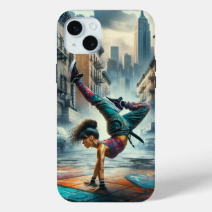 Breakdancer Women in Action New Yorker Silhouette Case-Mate iPhone Hülle