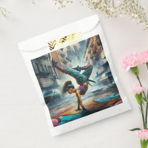 Breakdancer Women in Action New Yorker Silhouette Geschenktütchen