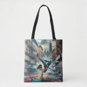 Breakdancer Women in Action New Yorker Silhouette Tasche (Vorderseite)