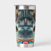 Breakdancer Women in Action New Yorker Silhouette Thermobecher (Rechts)