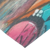 Breakdancer Women in Action New Yorker Silhouette Tischdecke (Schrägansicht)