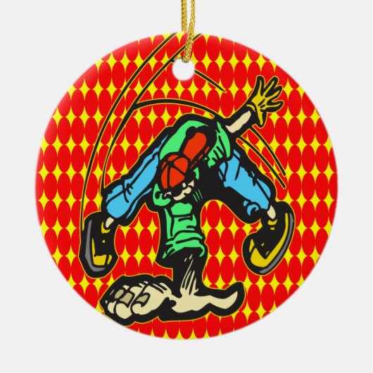 Breakdancing Art Keramikornament (Vorne)