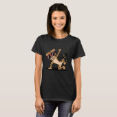 Breakdancing-Cartoon Gepard mit Sonnenbrille Wild  T-Shirt (Vorne ganz)