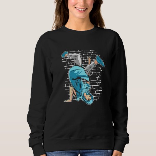 Breakdancing Maria Mutter Jesu Breakdance Hip Sweatshirt (Vorderseite)