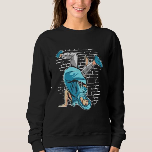 Breakdancing Maria Mutter Jesu Breakdance Hip Sweatshirt (Vorderseite)