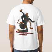 Breakdancing Ninja Bewohner von Nippon Art T-Shirt (Rückseite)