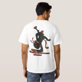 Breakdancing Ninja Bewohner von Nippon Art T-Shirt (Schwarz voll)
