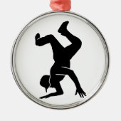 Breakdancing Ornament Aus Metall (Vorne)