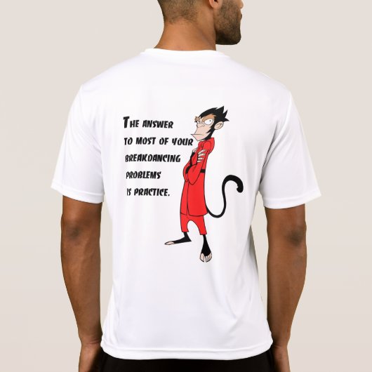 Breakdancing Training T-Shirt (Rückseite)