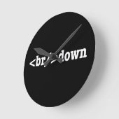 breakdown HTML Code Runde Wanduhr (Winkel)