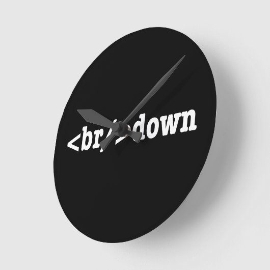 breakdown HTML Code Runde Wanduhr (Winkel)