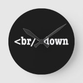breakdown HTML Code Runde Wanduhr (Vorderseite)