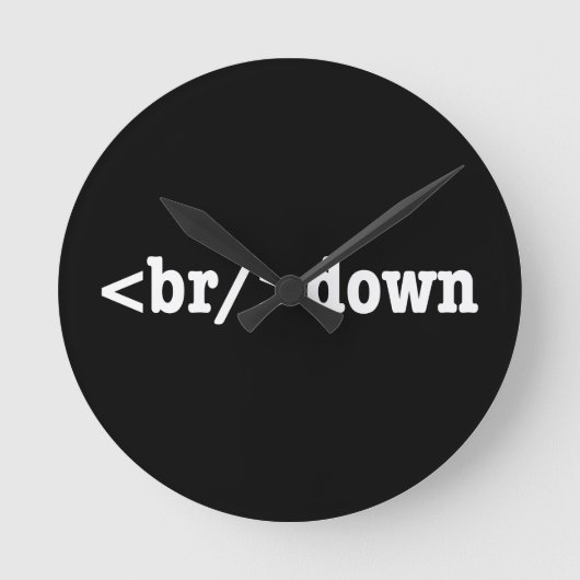 breakdown HTML Code Runde Wanduhr (Vorderseite)