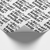 Breaker! behalt auf Truckin' // HTML Code Geschenkpapier (Ecke)