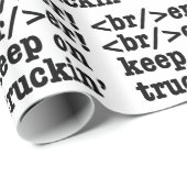 Breaker! behalt auf Truckin' // HTML Code Geschenkpapier (Rolleneckpunkt)