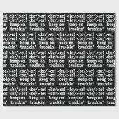 Breaker! behalt auf Truckin' // HTML Code Geschenkpapier (Flach)