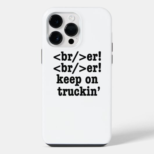 Breaker! behalt auf Truckin' // HTML Code iPhone Hülle (Rückseite)