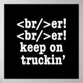 Breaker! behalt auf Truckin' // HTML Code Poster (Vorne)