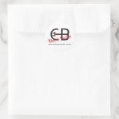 Breakerz-Aufkleber für Round Camps Runder Aufkleber (Tasche)