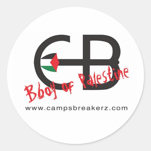 Breakerz-Aufkleber für Round Camps Runder Aufkleber (Vorderseite)