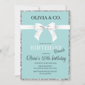 Breakfast at Tiffany's Birthday brunch invitation (Vorderseite)