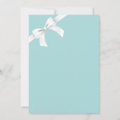 Breakfast at Tiffany's Bridal shower invitation (Rückseite)