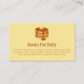 Breakfast Brunch Theme Baby Shower Book Request Begleitkarte (Vorderseite)