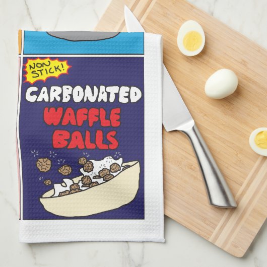 Breakfast cereals by AI Weirdness - Kitchen Towels Geschirrtuch (Viertel Falte)