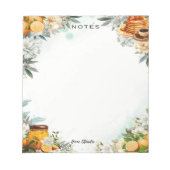 Breakfast in Bed Blank Notepad Notizblock (Vorderseite)