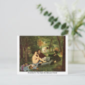 Breakfast In The Open By Edouard Manet Postkarte (Stehend Vorderseite)