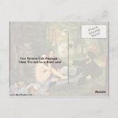 Breakfast In The Open By Edouard Manet Postkarte (Rückseite)