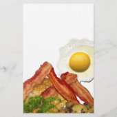 Breakfast Landscape Bacon Eggs Briefpapier (Vorderseite)