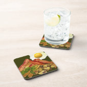 Breakfast Landscape Bacon Eggs Getränkeuntersetzer (Rechte Seite)