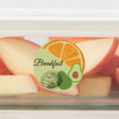 Breakfast, Lunch and Dinner Food Labels Etiketten (Befestigt)