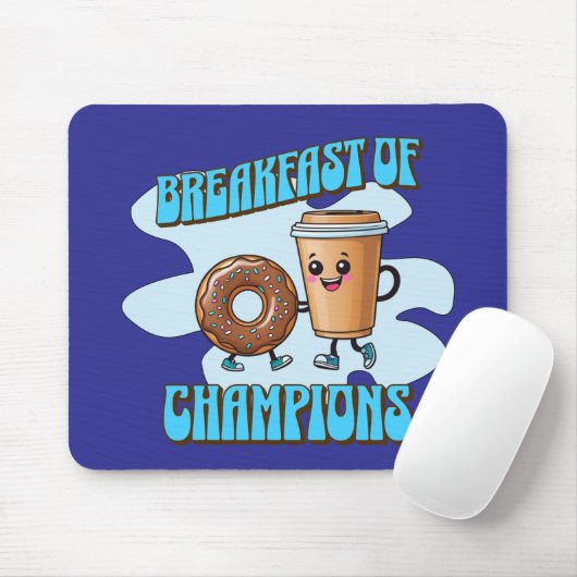 Breakfast of Champions Mousepad (Mit Mouse)