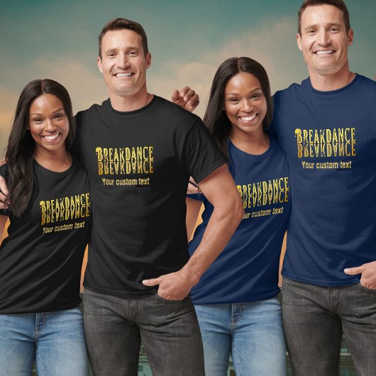 Breakfast schwarz gelb T-Shirt