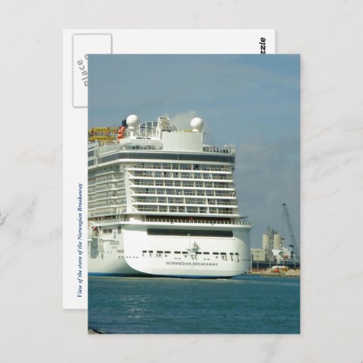 Breakfast Stern Postkarte (Vorne/Hinten)