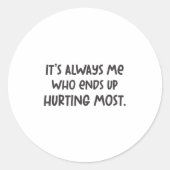 Breakfast Themed Head Hurt Cool Sad Graphic Broken Runder Aufkleber (Vorderseite)