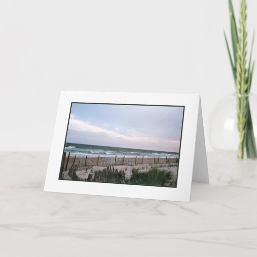 'Breakfast with Brown Fence' leere Grußkarte Karte (Vorderseite)